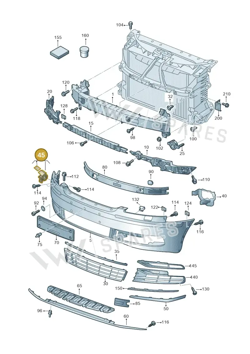 3D0807928EGRU — Volkswagen Phaeton 4motion (2010-2016) diagram 710807000, position 45