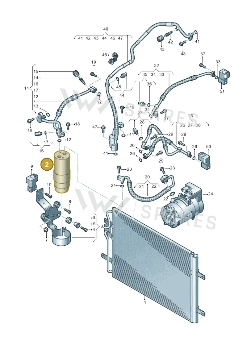 3D0820192B — Volkswagen E-Crafter 35 (2018-2024) diagram 599260400, position 2