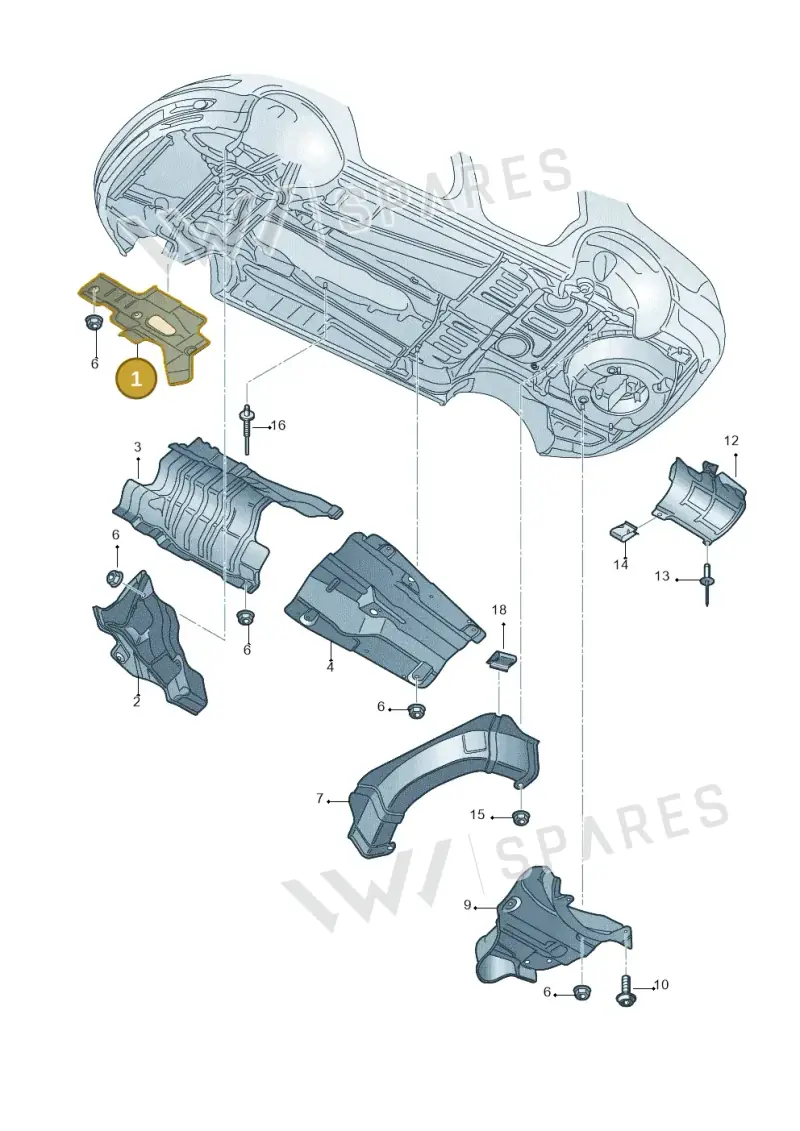 3D0825642F — Volkswagen Phaeton 4motion (2010-2016) diagram 258825200, position 1