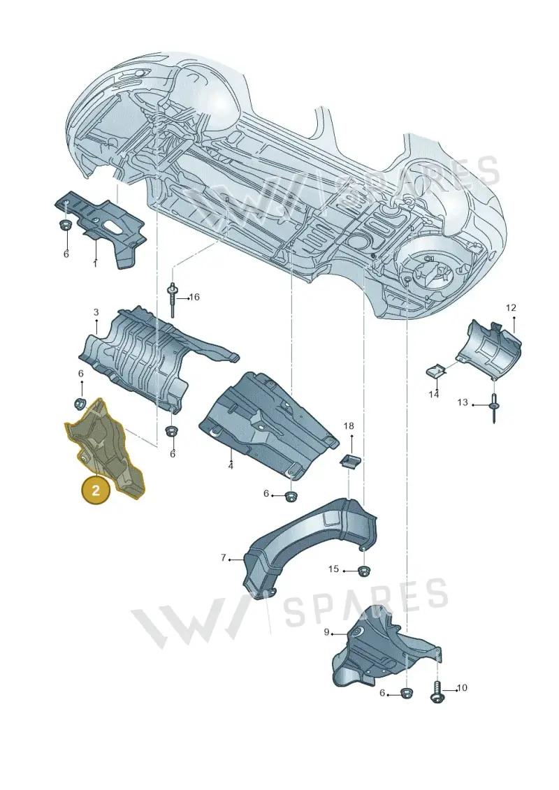 3D0825662F — Volkswagen Phaeton 4motion (2010-2016) diagram 258825200, position 2