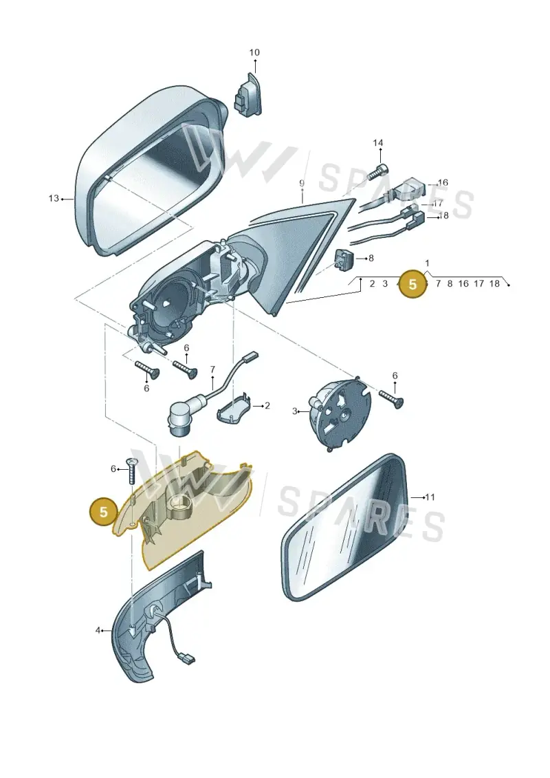 3D085760301C — Volkswagen Phaeton 4motion (2010-2016) diagram 710857400, position 5