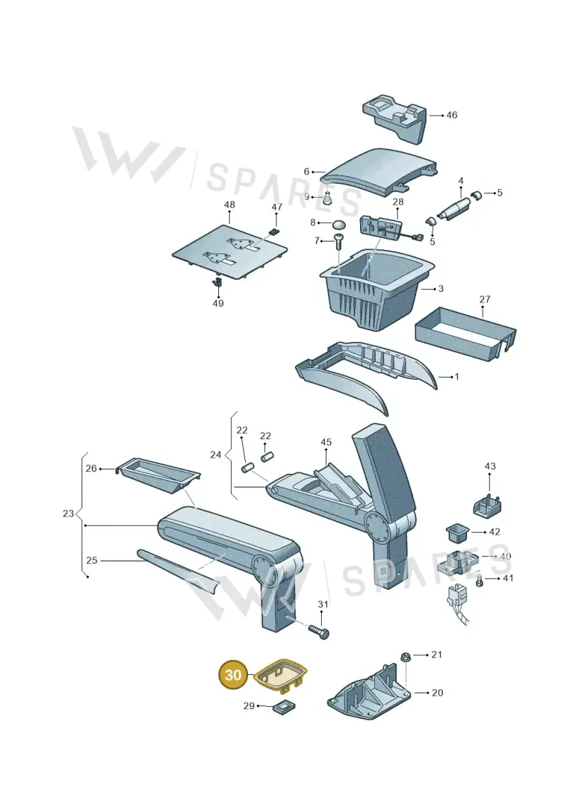 3D0863051A2ZZ — Volkswagen Phaeton 4motion (2010-2016) diagram 258863550, position 30