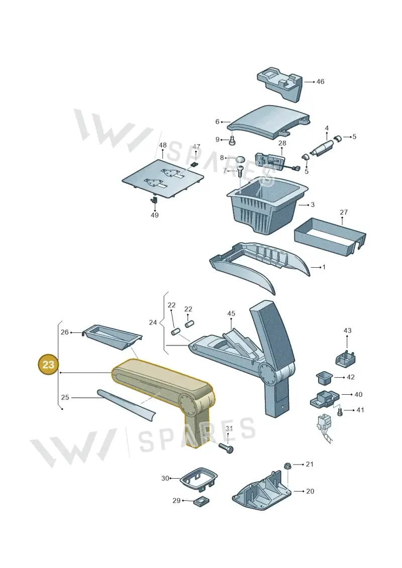 3D0864207GAY9 — Volkswagen Phaeton 4motion (2010-2016) diagram 258863550, position 23