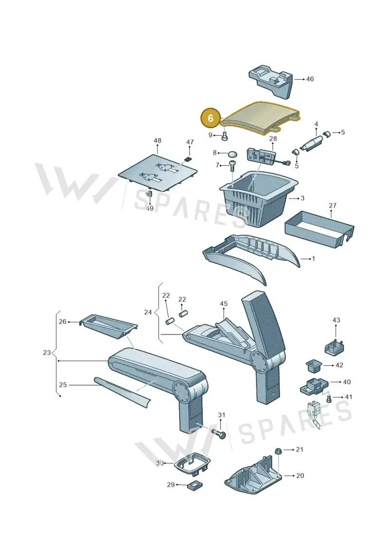 3D0864209E74F — Volkswagen Phaeton 4motion (2010-2016) diagram 258863550, position 6