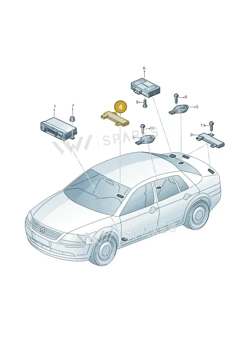 3D0909141E — Volkswagen Phaeton 4motion (2010-2016) diagram 258909000, position 4