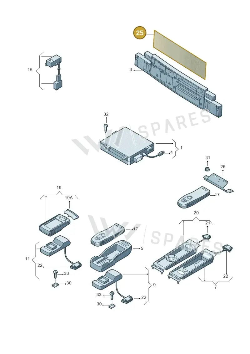 3D0919939A — Volkswagen PHAETON                08> (2007-) diagram 258035570, position 25