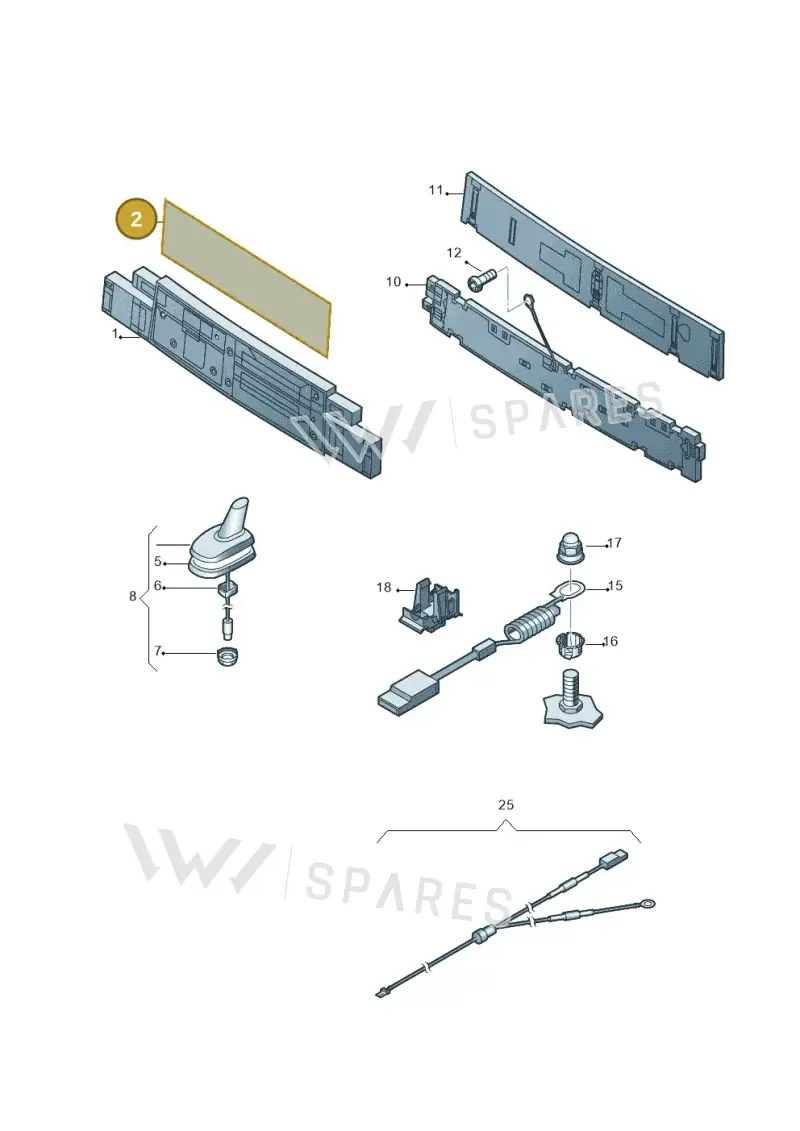 3D0919939A — Volkswagen Phaeton 4motion (2010-2016) diagram 258035100, position 2