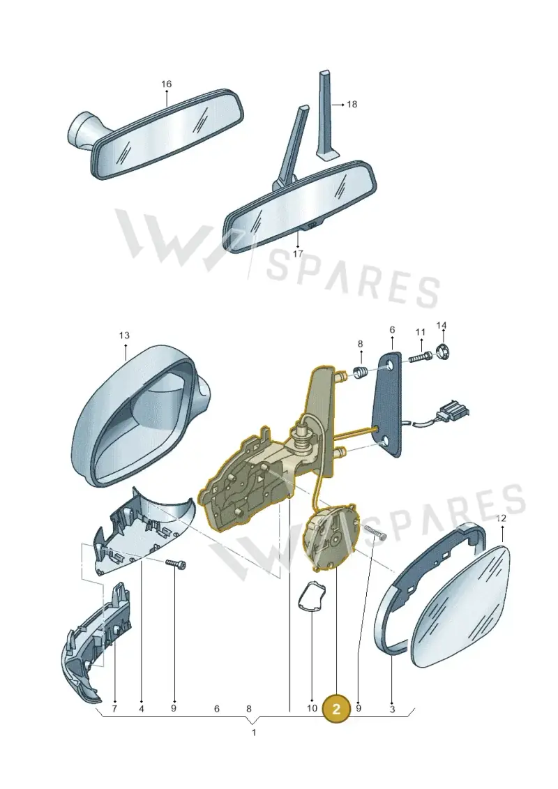 3D0959578B — Volkswagen SHARAN/4MOTION (2005-) diagram 406857400, position 2