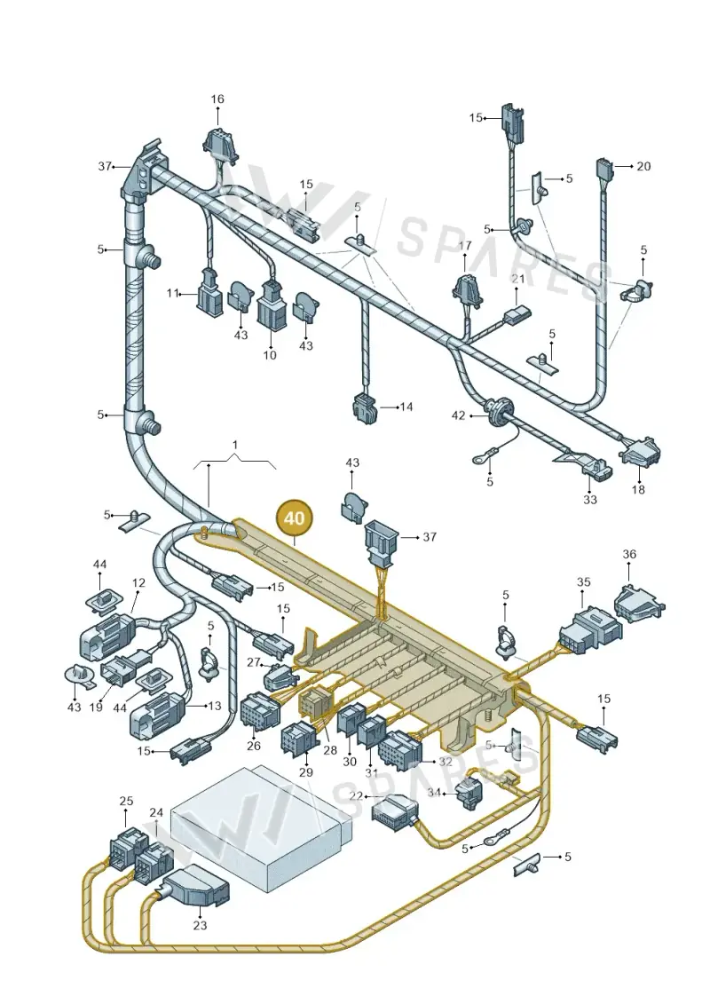 3D0971048A — Volkswagen Phaeton 4motion (2010-2016) diagram 258972270, position 40