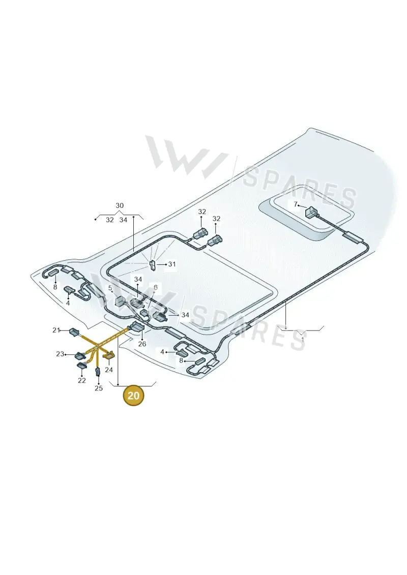 3D0971100BH — Volkswagen Phaeton 4motion (2008-2010) diagram 258972310, position 20