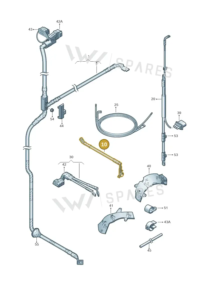3D0971235AC — Volkswagen Phaeton 4motion (2010-2016) diagram 258972040, position 10