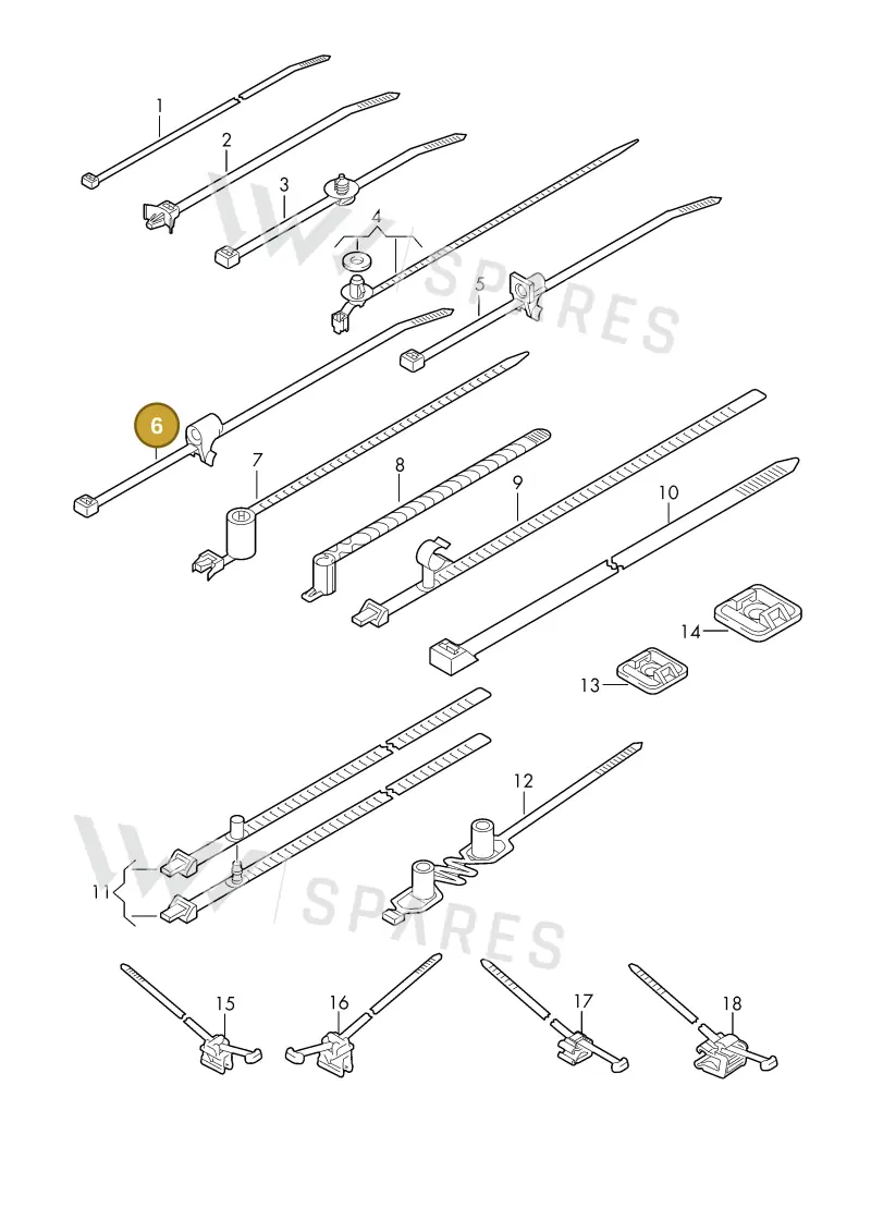 3D0971739D — Volkswagen 1J0 platform diagram 198979100, position 6