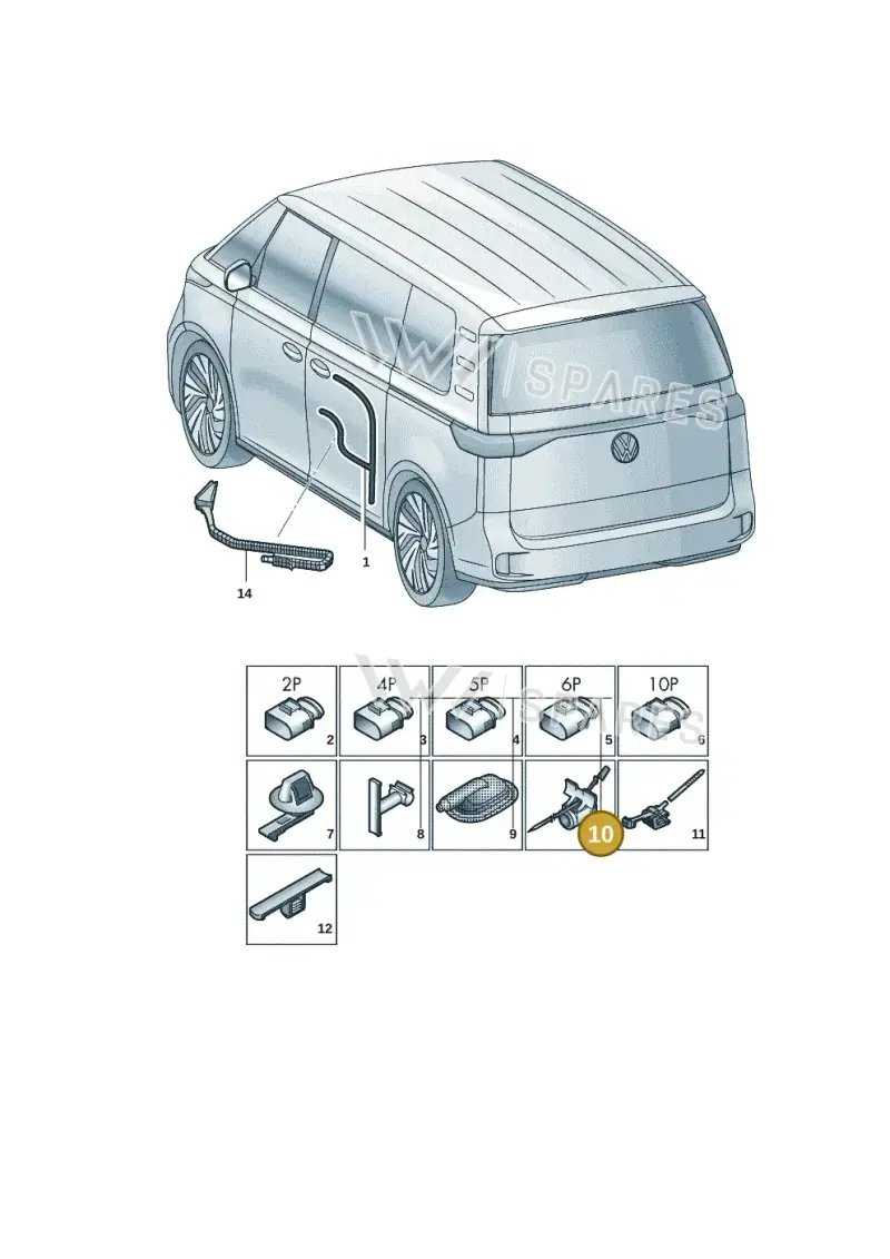 3D0971838 — Volkswagen ID.Buzz (2022-) diagram 15a972380, position 10