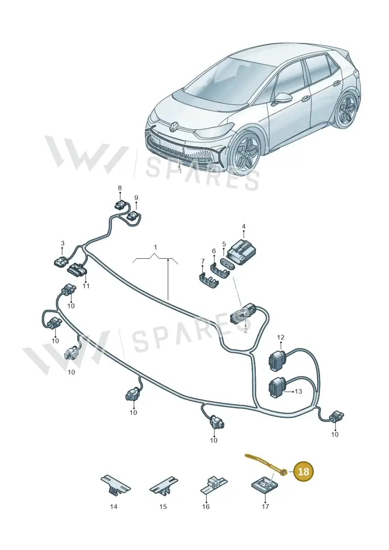 3D0971838D — Volkswagen Aero saloon (2023-) diagram 10a971000, position 18