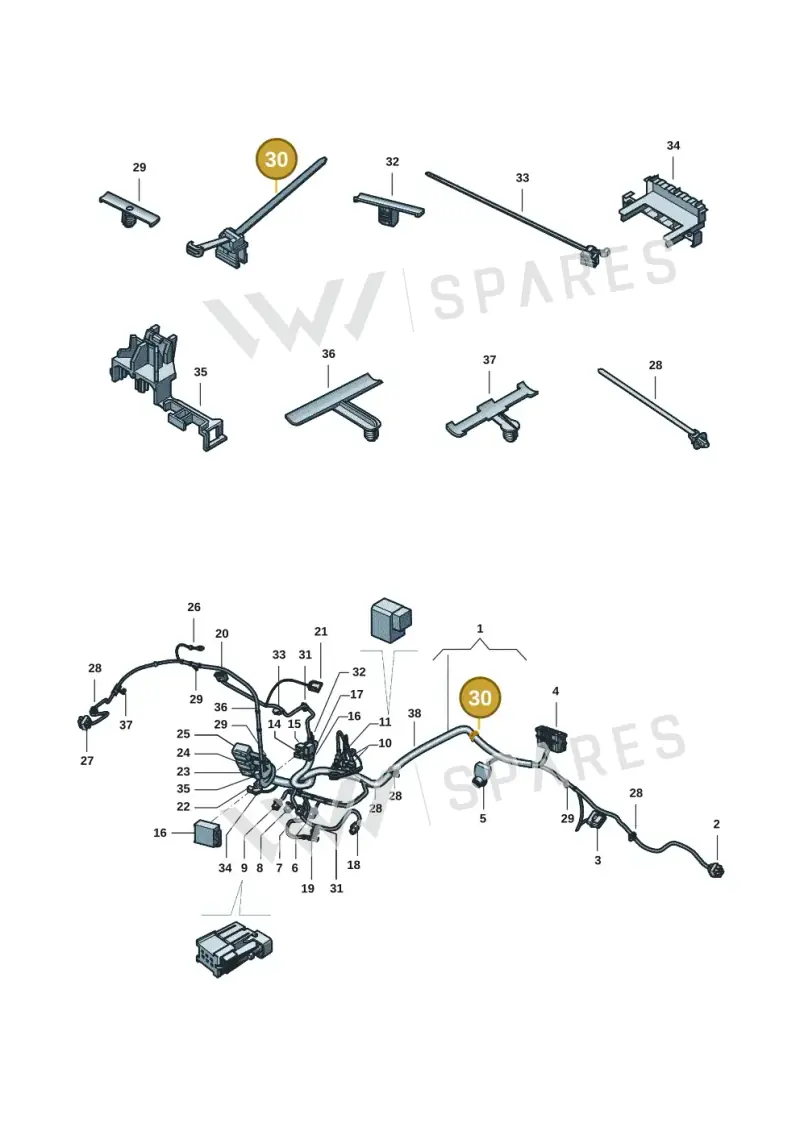 3D0971838L — Volkswagen Amarok twin cab (2022-) diagram 2ha971084, position 30