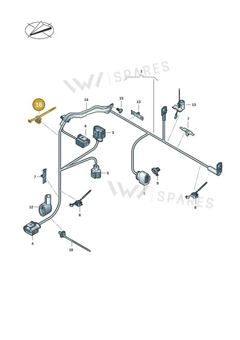 3D0971838L — Volkswagen Tiguan 2.0 (2023-) diagram 2ka971070, position 16
