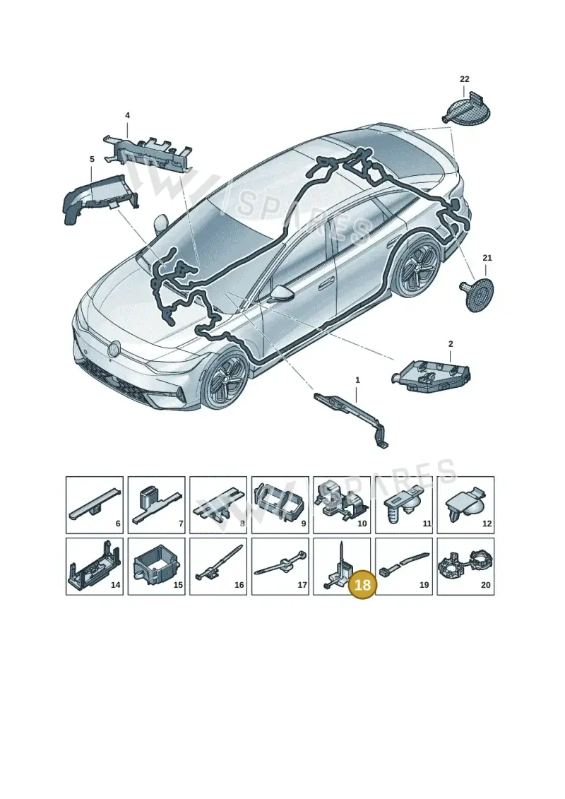 3D0971838Q — Volkswagen ID.7 Limousine Pro (2023-) diagram 14b972001, position 18