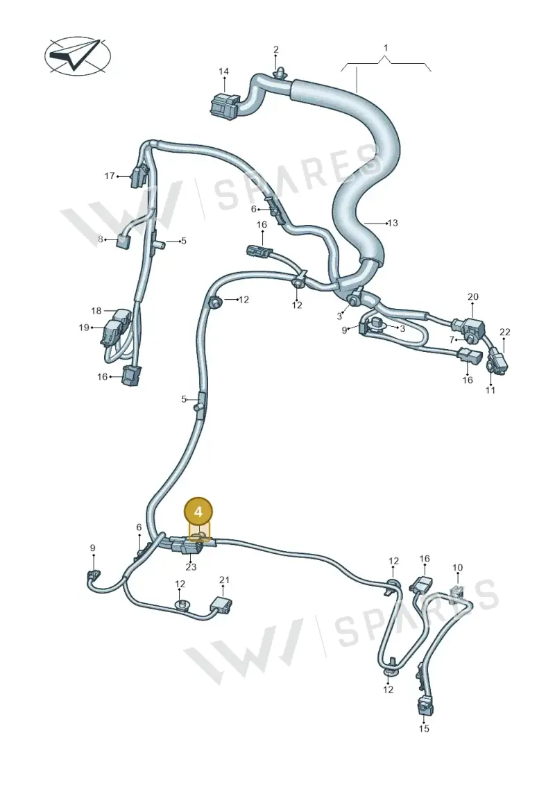 3D0971848B — Volkswagen ID.4 (2020-2025) diagram 10a972027, position 4