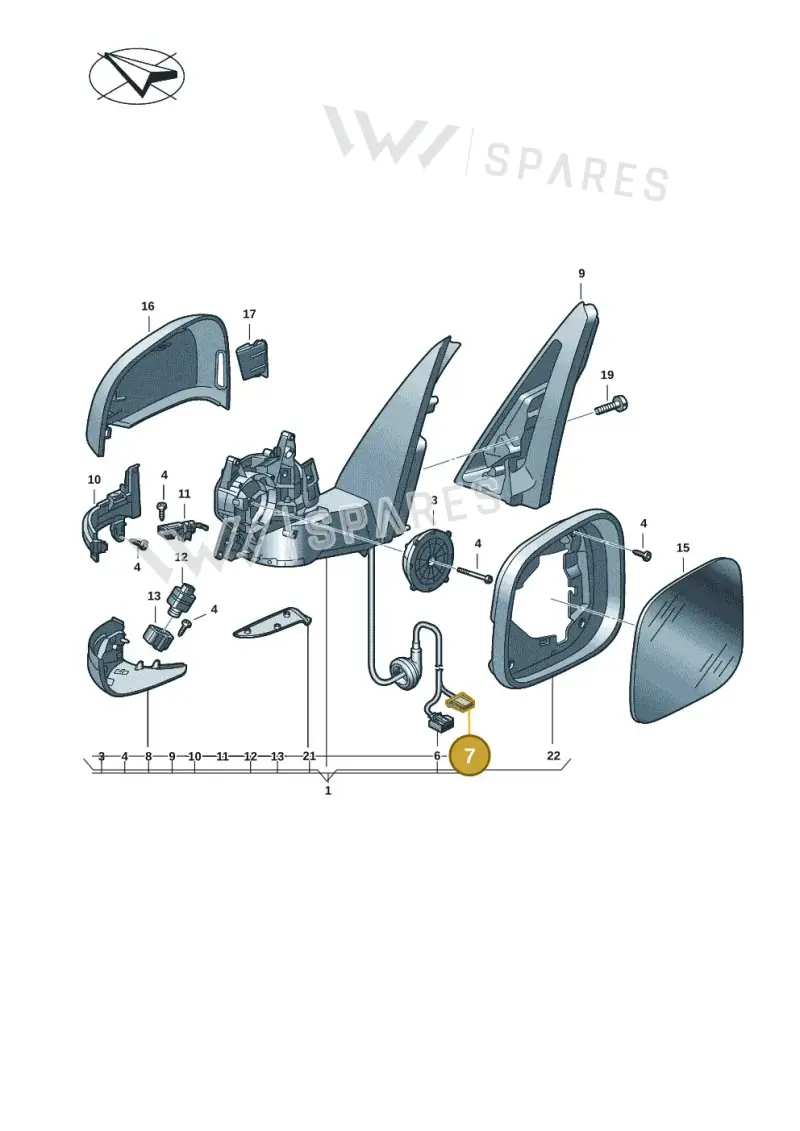 3D0972708A — Volkswagen ID.Buzz (2022-) diagram 15a857400, position 7