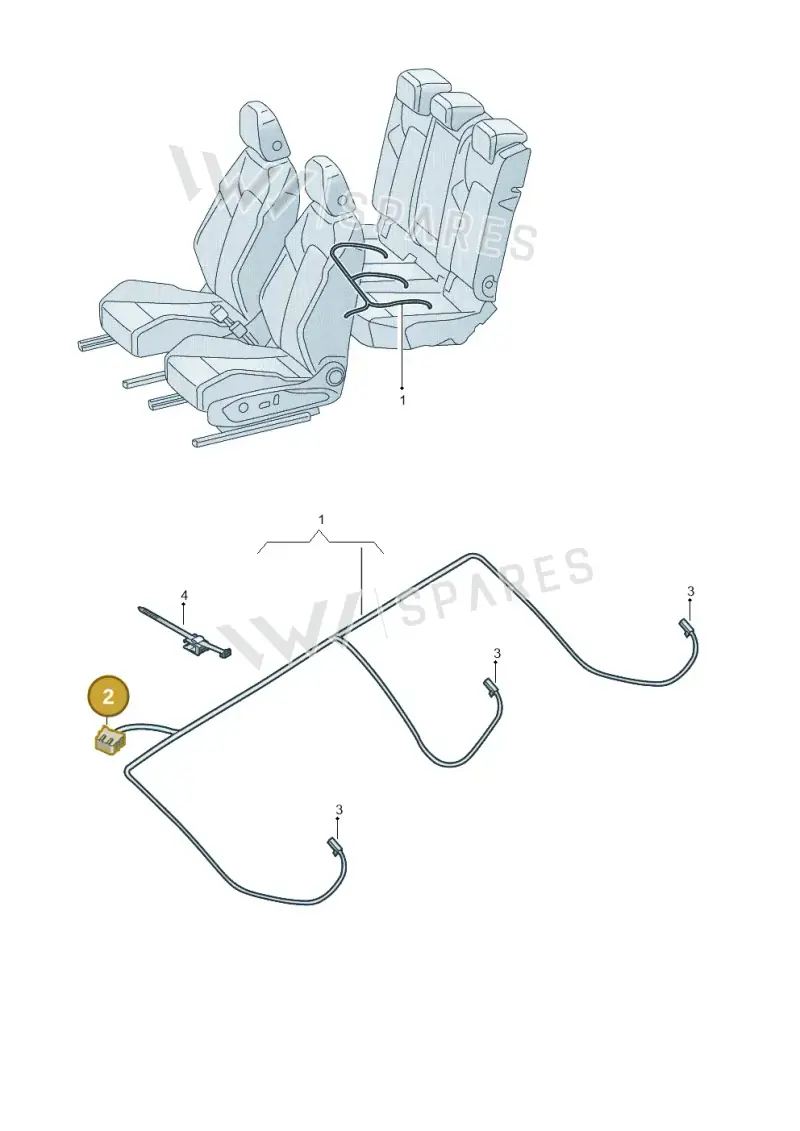 3D0972708A — Volkswagen Taigo (2021-2024) diagram 837972032, position 2