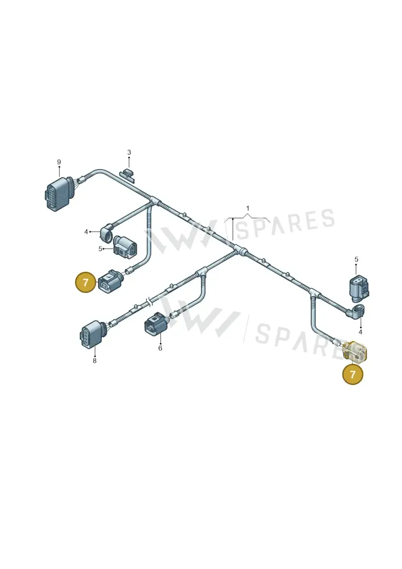 3D0973702 — Volkswagen Touareg (2003-2005) diagram 274971040, position 7