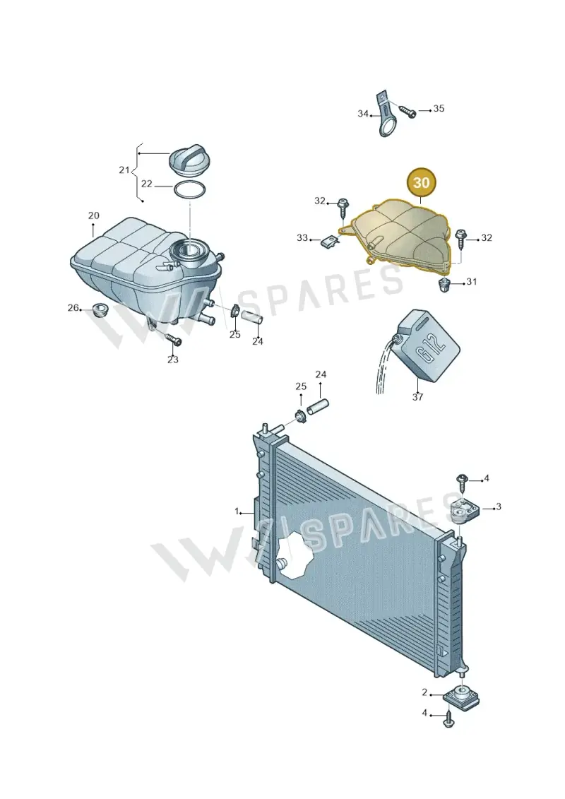 3D2122407A — Volkswagen Phaeton 4motion (2010-2016) diagram 710121800, position 30
