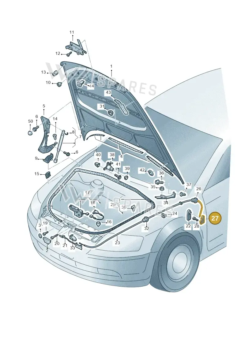 3D2823633 — Volkswagen Phaeton (lang) (2003-2006) diagram 258823100, position 27