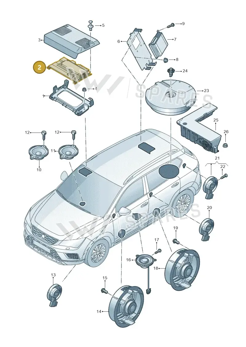 3G0035466J — Skoda Kodiaq (2024-2024) diagram 57h035035, position 2