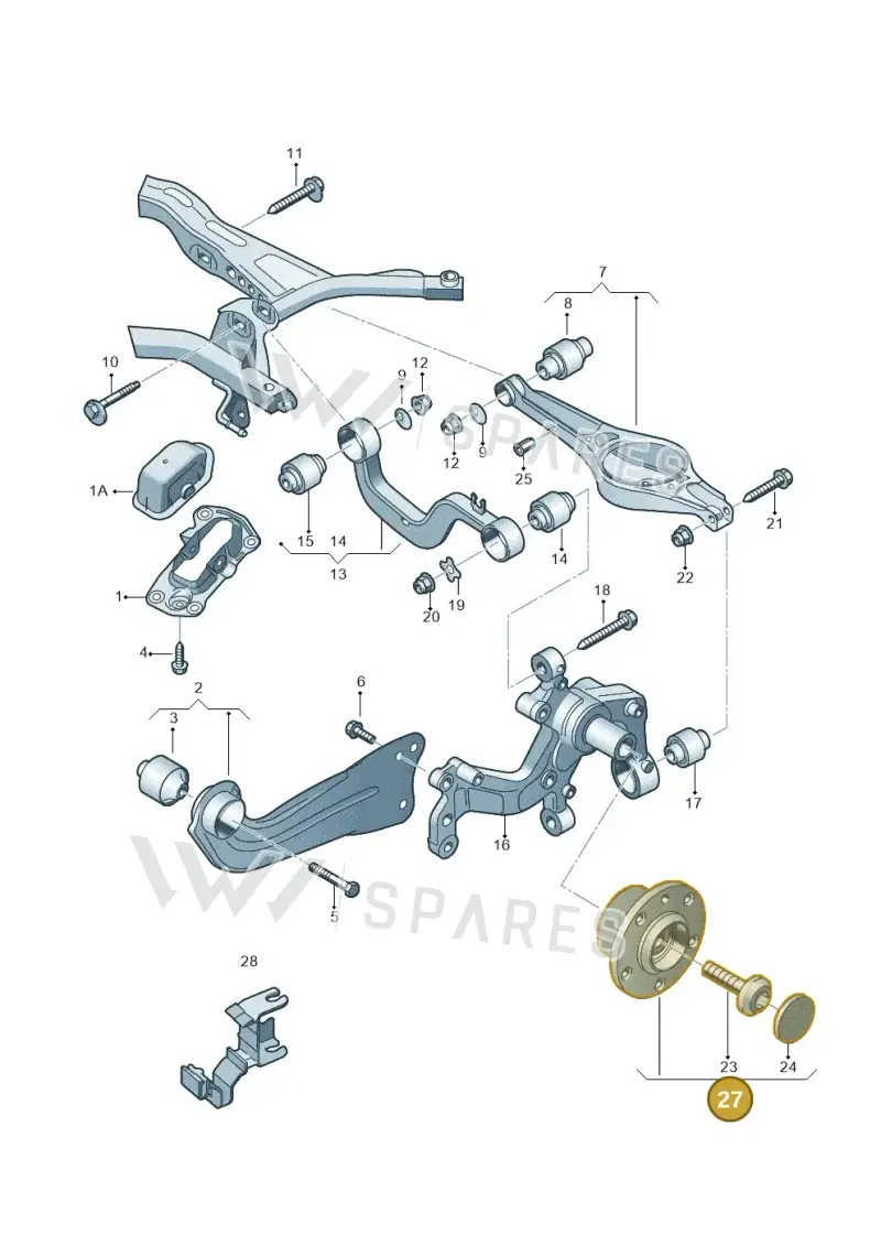 3G0598611A — Volkswagen Beetle (2016-2019) diagram 649505050, position 27