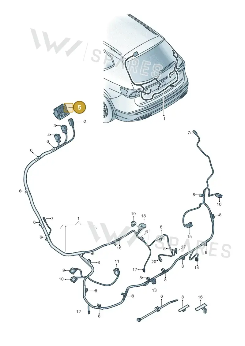 3G0937545B — SEAT Tarraco (2018-2024) diagram 591972082, position 5