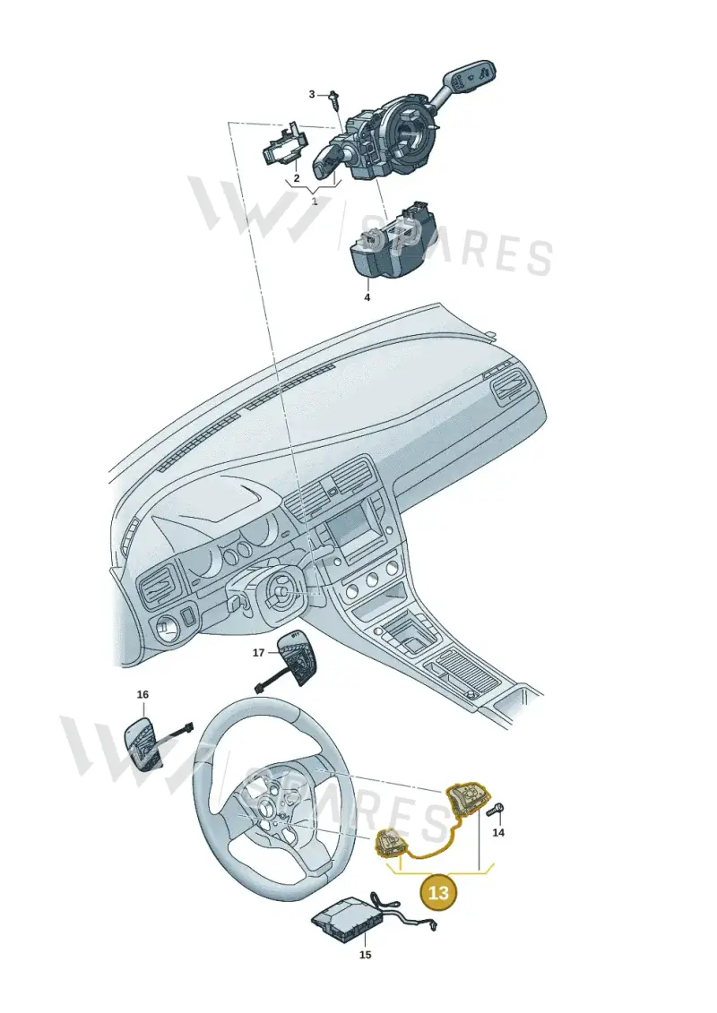 3G0959442ABVJA — Volkswagen Multivan (2021-) diagram 7t0953500, position 13