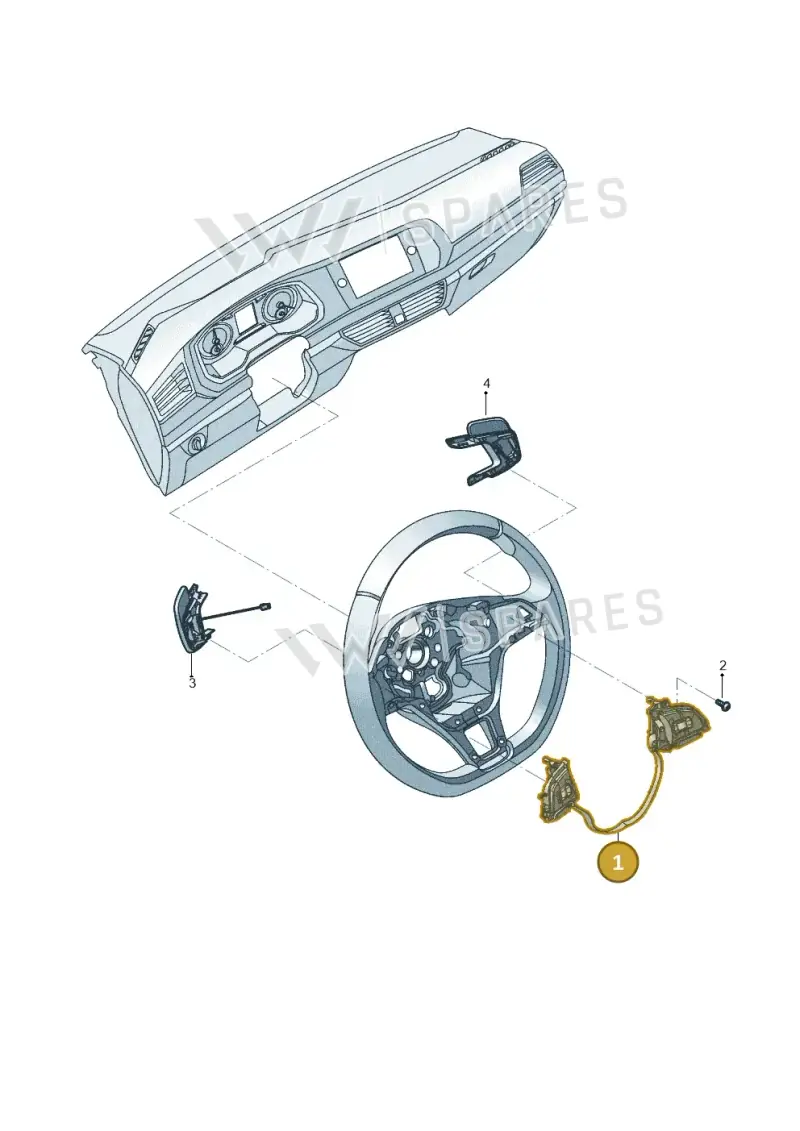 3G0959442AFVJA — Volkswagen Jetta 1.4 (2017-2024) diagram 431953600, position 1