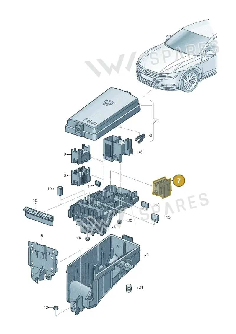 3G0971054 — Volkswagen Arteon (2017-2023) diagram 828937100, position 7