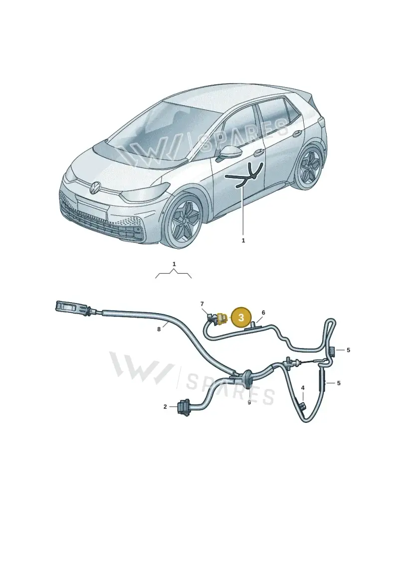 3G0973708 — Skoda Enyaq (2020-2021) diagram 10a972034, position 3