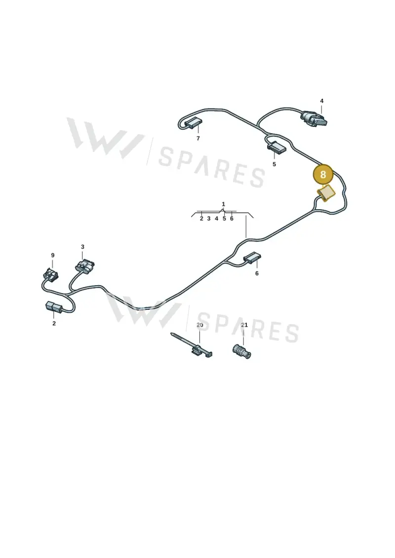 3G0973711 — Audi A5 Limousine (2024-2025) diagram 8wk972650, position 8