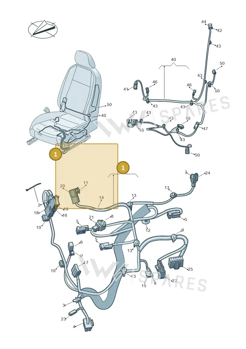 3G2971365BF — Volkswagen Passat saloon (2014-2024) diagram 793972270, position 1