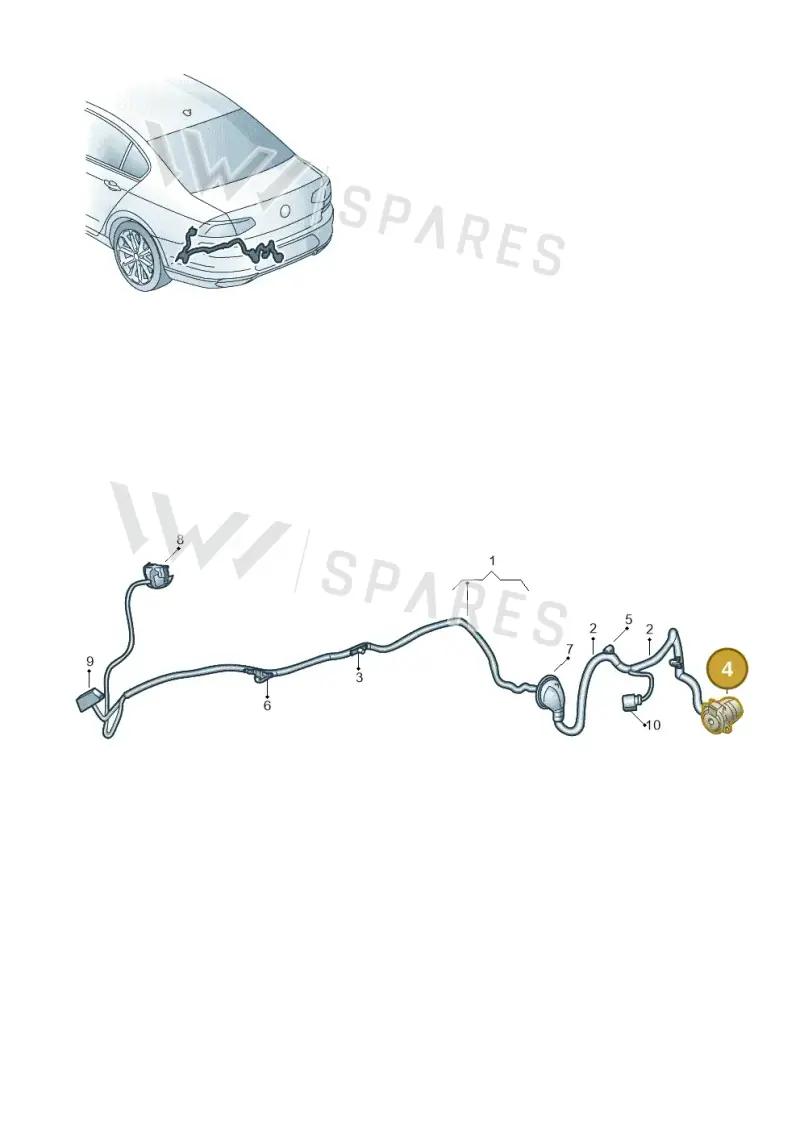 3G8945505 — Volkswagen Passat saloon (2014-2024) diagram 793972040, position 4