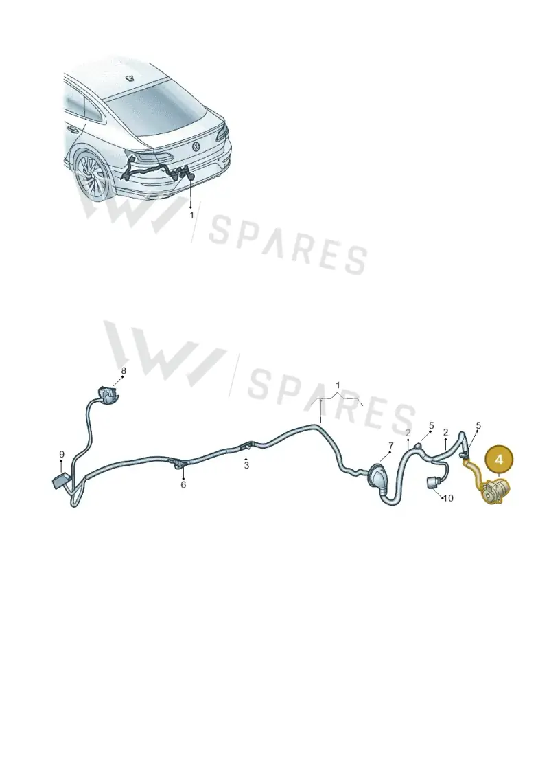3G8945505 — Volkswagen Arteon (2017-2023) diagram 828972040, position 4