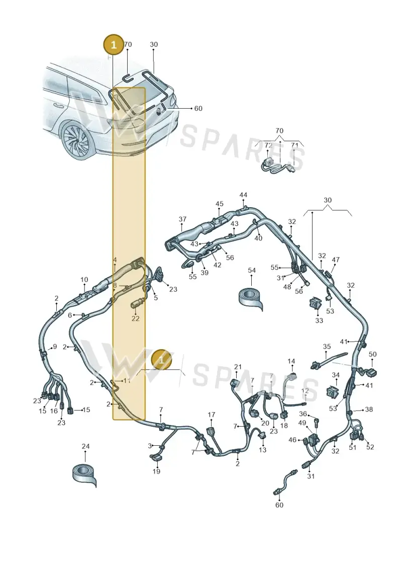 3G8971182CN — Volkswagen Arteon (2017-2025) diagram 828972087, position 1