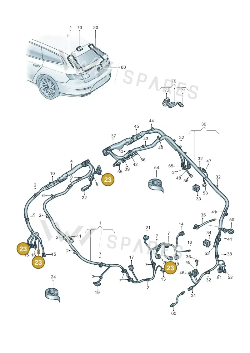 3G8971650DC — Volkswagen Arteon (2017-2025) diagram 828972087, position 23