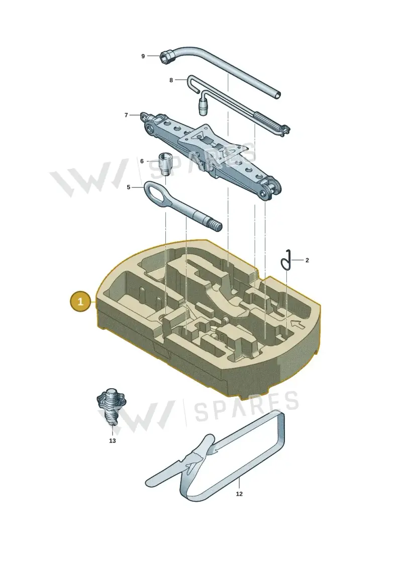 3J0012115A — Volkswagen Passat estate (2023-) diagram 3j0012005, position 1