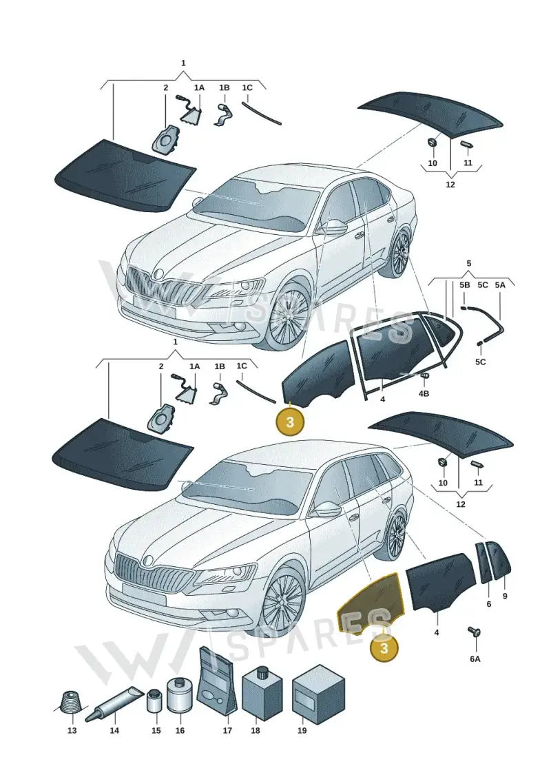 3J0845202 — Skoda Superb Combi (2023-2024) diagram 3p0845000, position 3