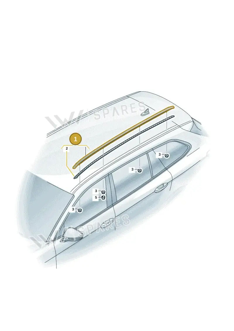 3J08600343Q7 — Volkswagen Passat estate (2023-) diagram 3j0860100, position 1