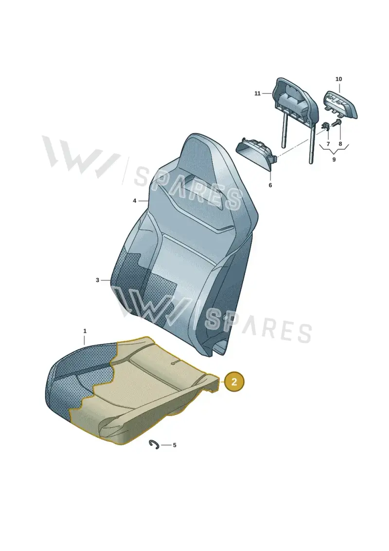 3J0881406AKBIS — Volkswagen Passat estate (2023-) diagram 11a881700, position 2
