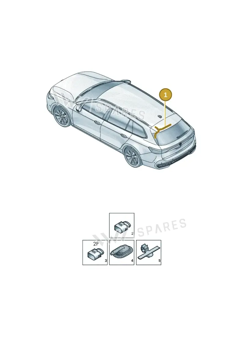 3J0971171 — Skoda Superb Combi (2023-2024) diagram 3j0972830, position 1