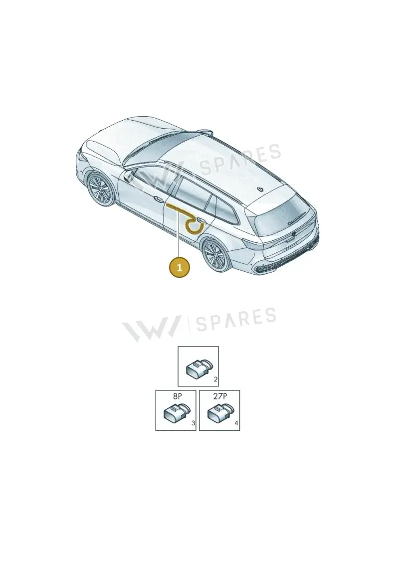 3J0971693A — Volkswagen Passat estate (2023-) diagram 3j0972340, position 1