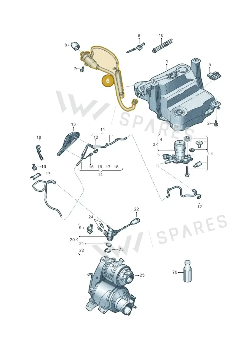 3Q0131965D — Volkswagen Arteon (2017-2023) diagram 828253560, position 6