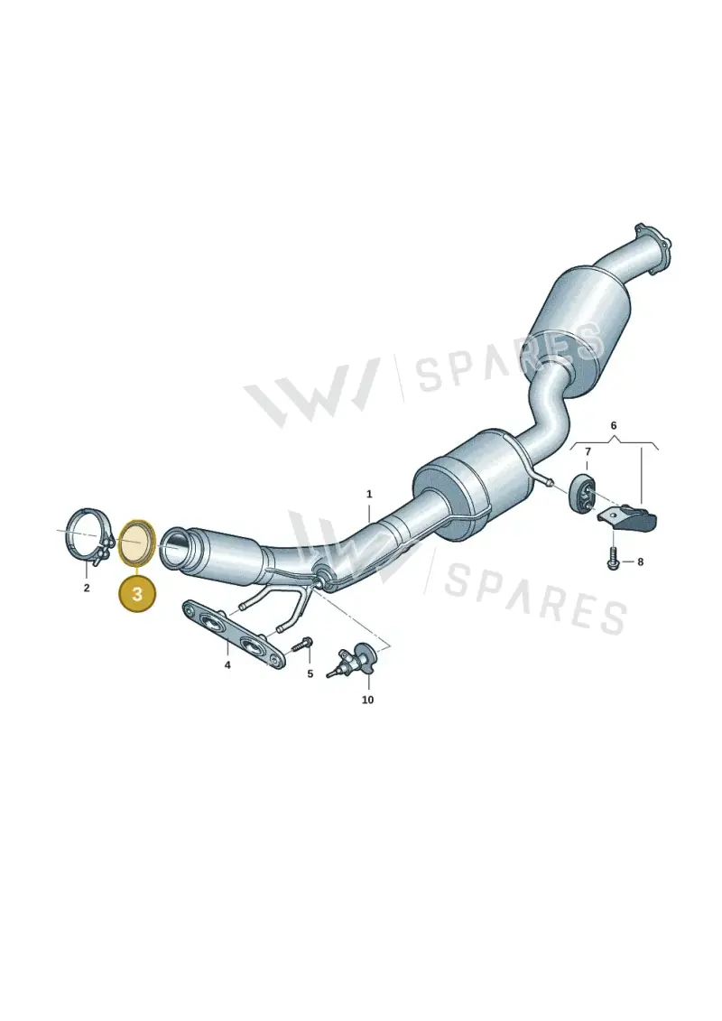 3Q0253115 — Volkswagen Multivan (2021-) diagram 7t0253260, position 3