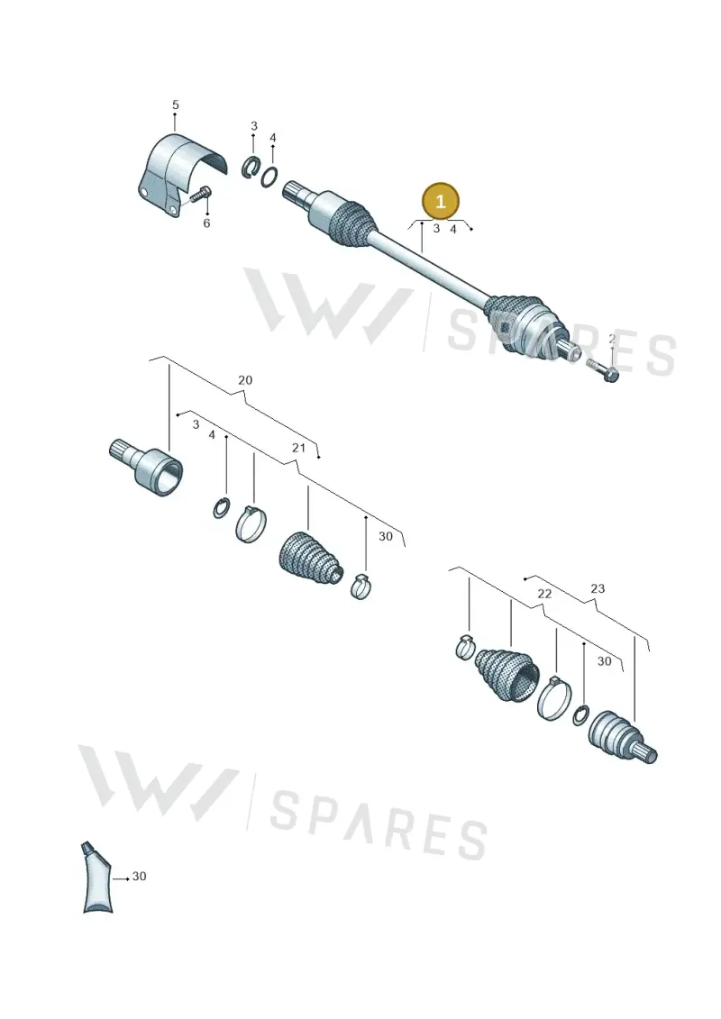 3Q0407271CD — Volkswagen Passat estate (2023-) diagram 828407060, position 1