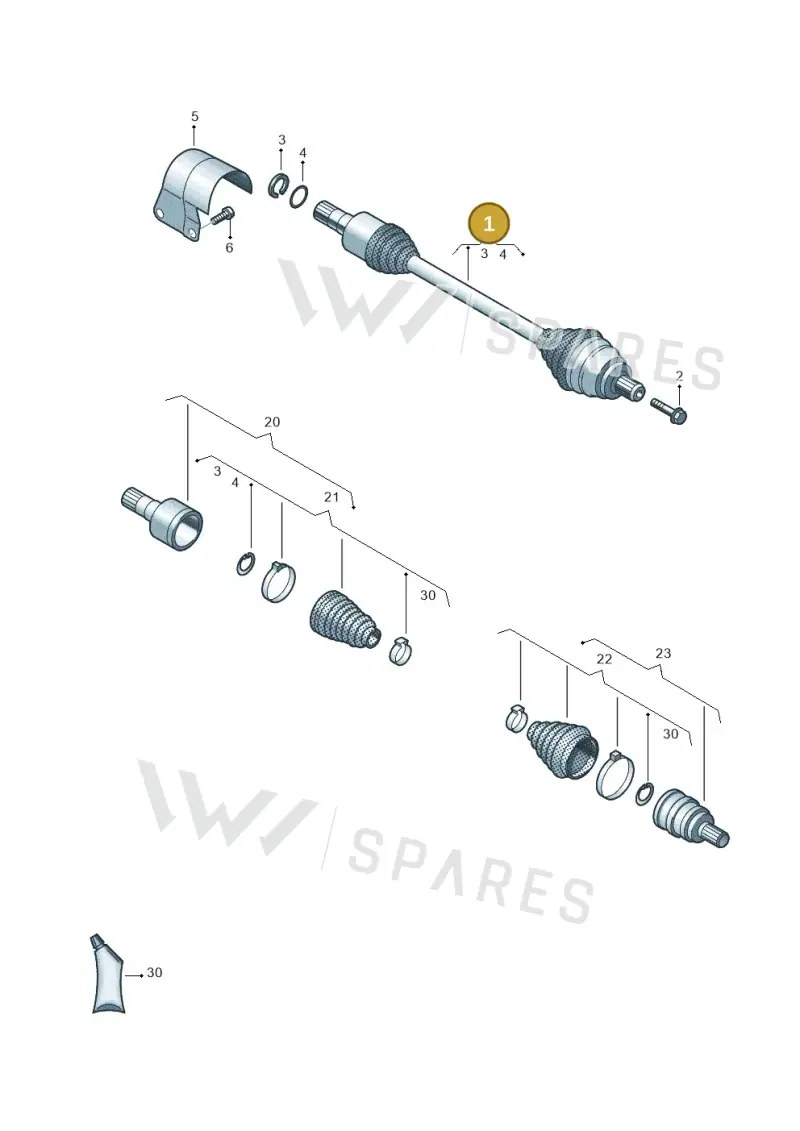 3Q0407272CE — Volkswagen Passat estate (2023-) diagram 828407060, position 1